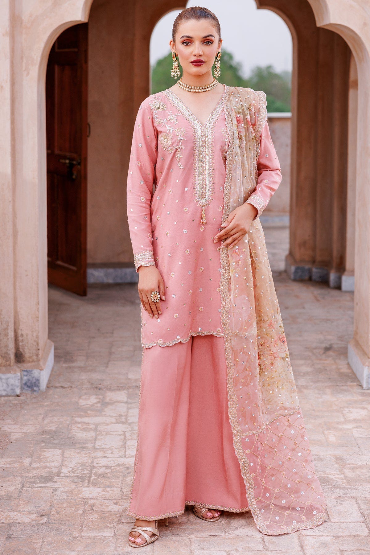 Mina Kashif | Shahbano Luxury Pret 24 | Amber -  Mina Kashif Luxury - Original Designer Dress - House of Maryam