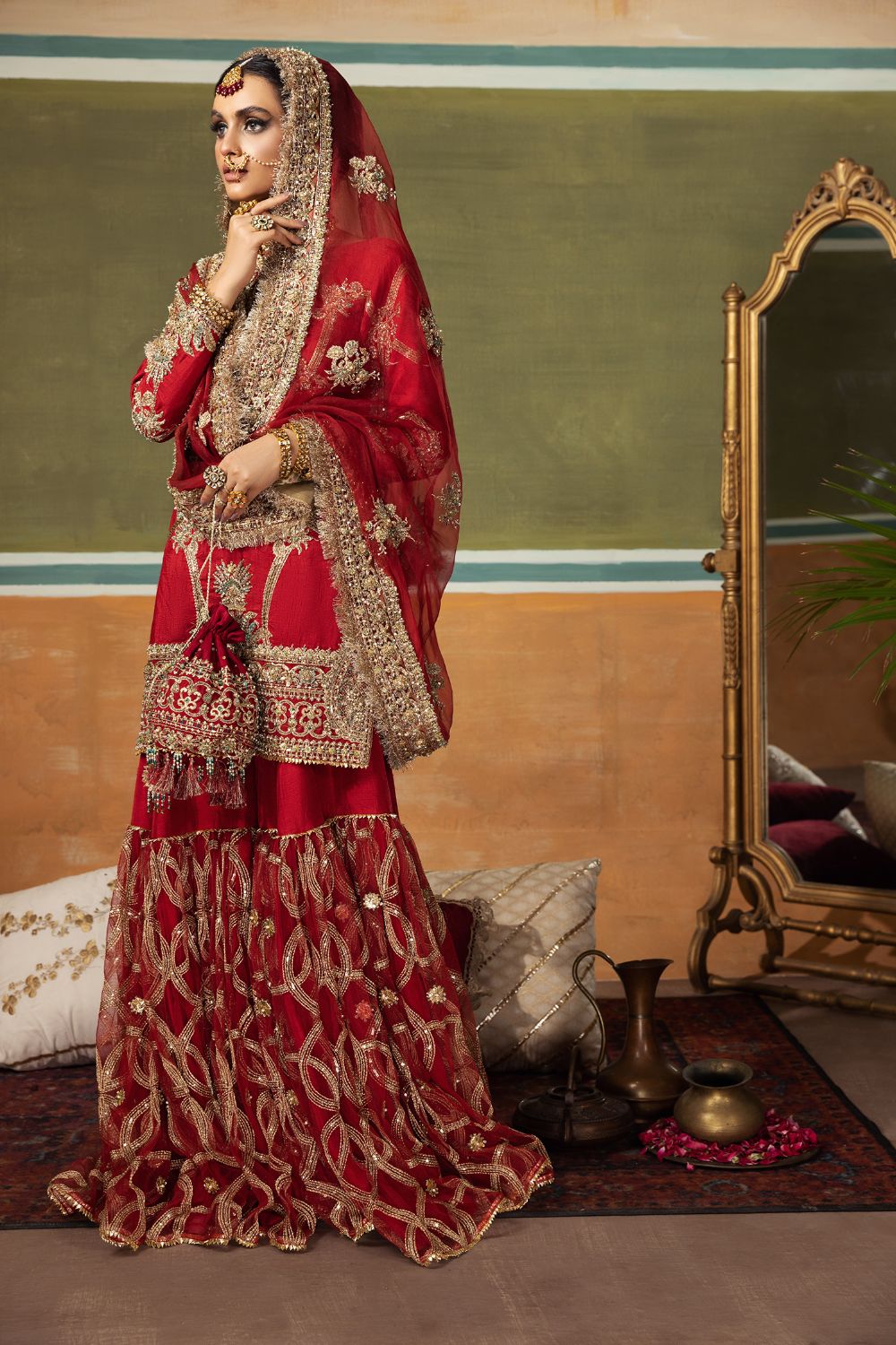 Erum Khan | Begham Jaan Bridal Formals | AMAR -  Erum Khan Bridal - Original Designer Dress - House of Maryam