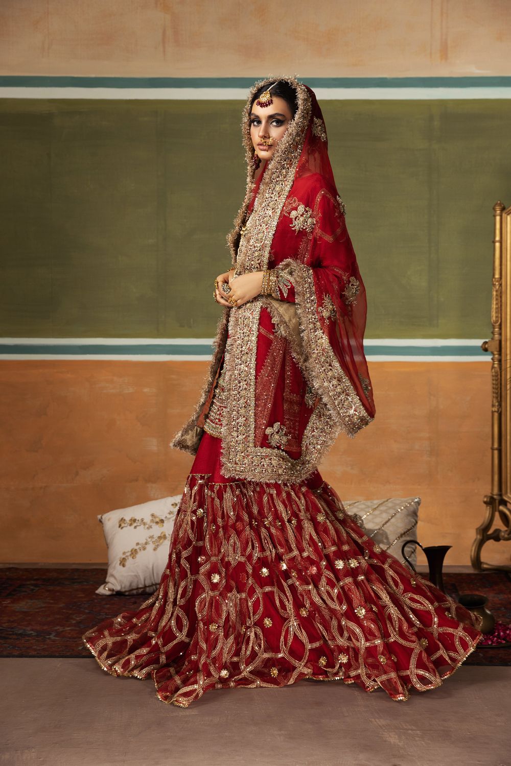 Erum Khan | Begham Jaan Bridal Formals | AMAR -  Erum Khan Bridal - Original Designer Dress - House of Maryam