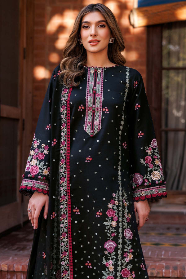 Farasha | Summer Weaves Embroidered Lawn | Ornate Noir -  Farasha Ladies Clothes - Original Designer Dress - House of Maryam