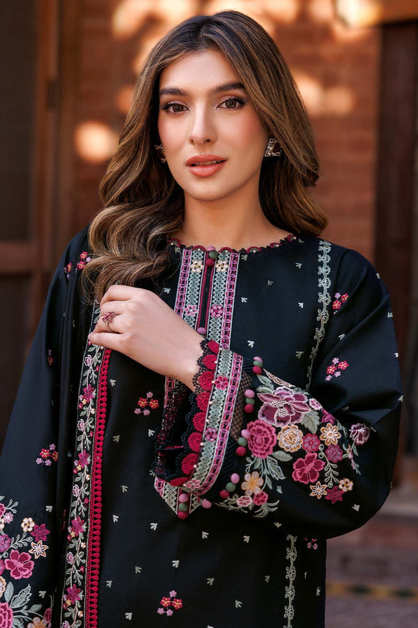 Farasha | Summer Weaves Embroidered Lawn | Ornate Noir -  Farasha Ladies Clothes - Original Designer Dress - House of Maryam