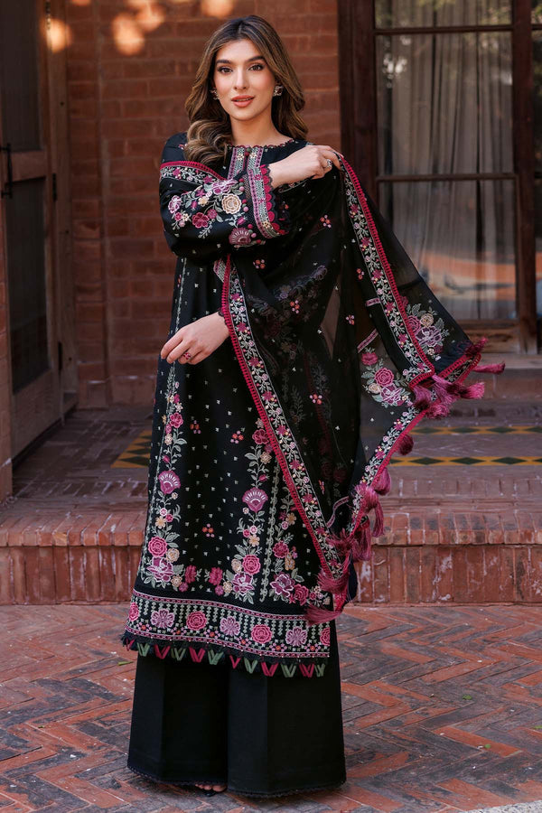 Farasha | Summer Weaves Embroidered Lawn | Ornate Noir -  Farasha Ladies Clothes - Original Designer Dress - House of Maryam