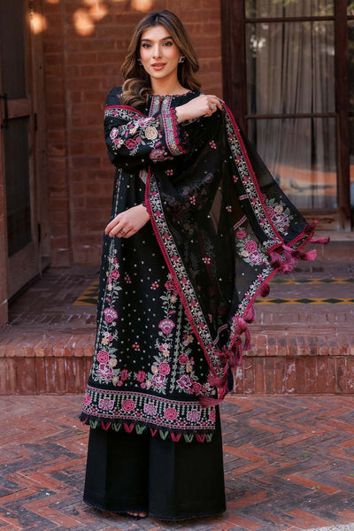 Farasha | Summer Weaves Embroidered Lawn | Ornate Noir -  Farasha Ladies Clothes - Original Designer Dress - House of Maryam