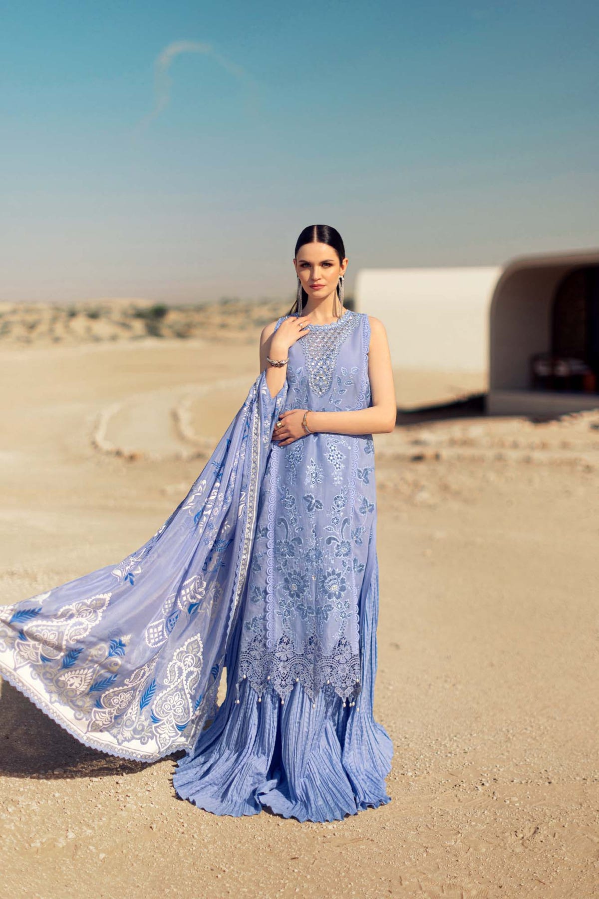 Noor By Saadia Asad | Eid Handwork Laserkari Lawn 24 | D4 -  Noor by Saadia Asad Luxury - Original Designer Dress - House of Maryam