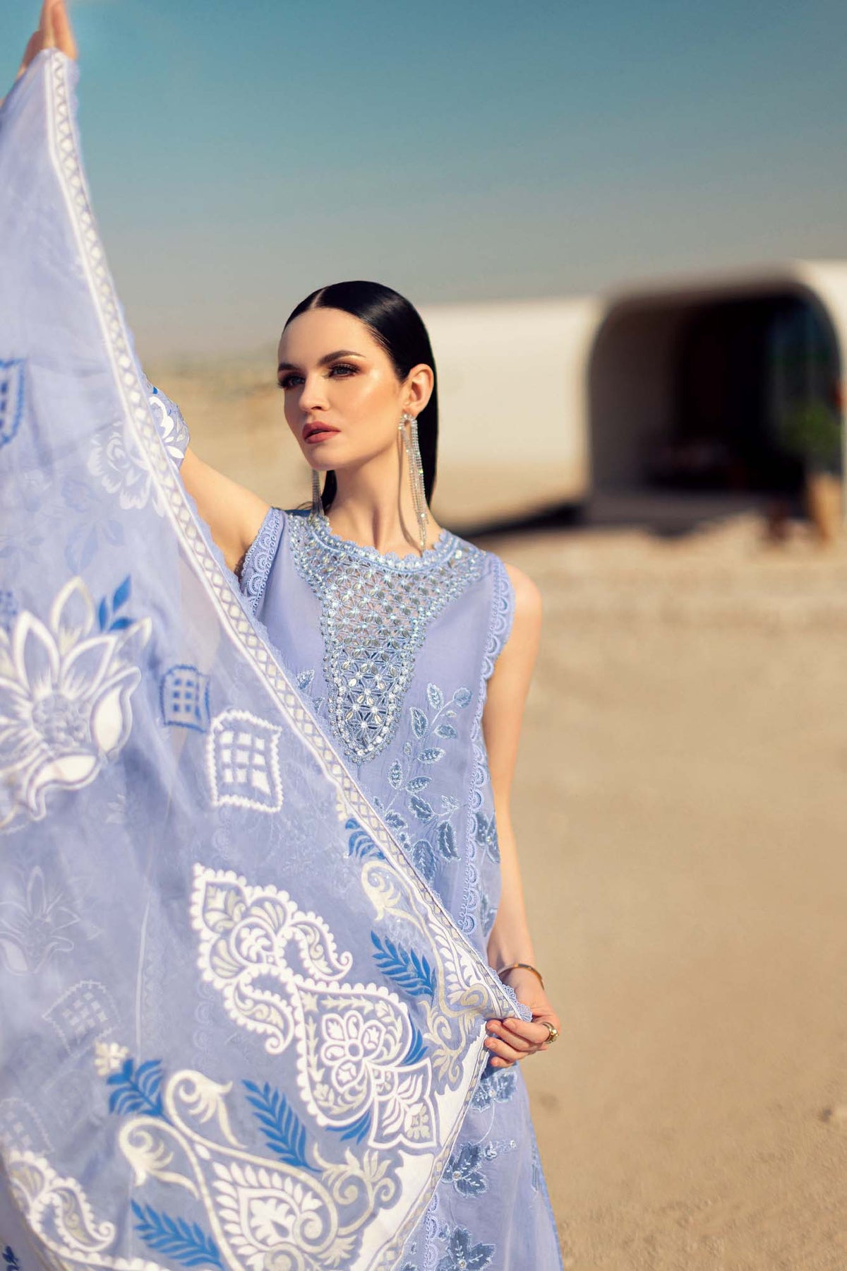 Noor By Saadia Asad | Eid Handwork Laserkari Lawn 24 | D4 -  Noor by Saadia Asad Luxury - Original Designer Dress - House of Maryam