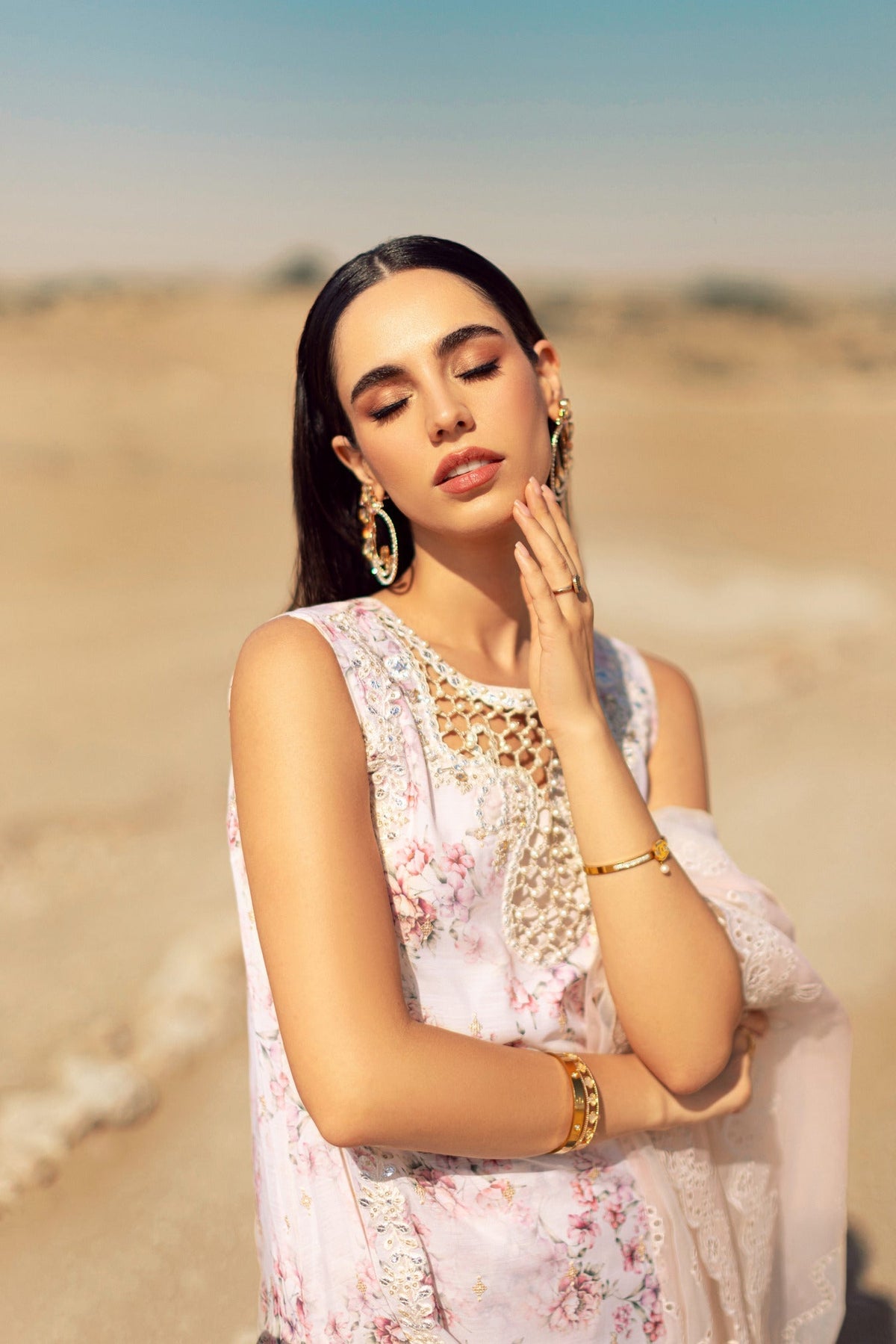 Noor By Saadia Asad | Eid Handwork Laserkari Lawn 24 | D5 -  Noor by Saadia Asad Luxury - Original Designer Dress - House of Maryam