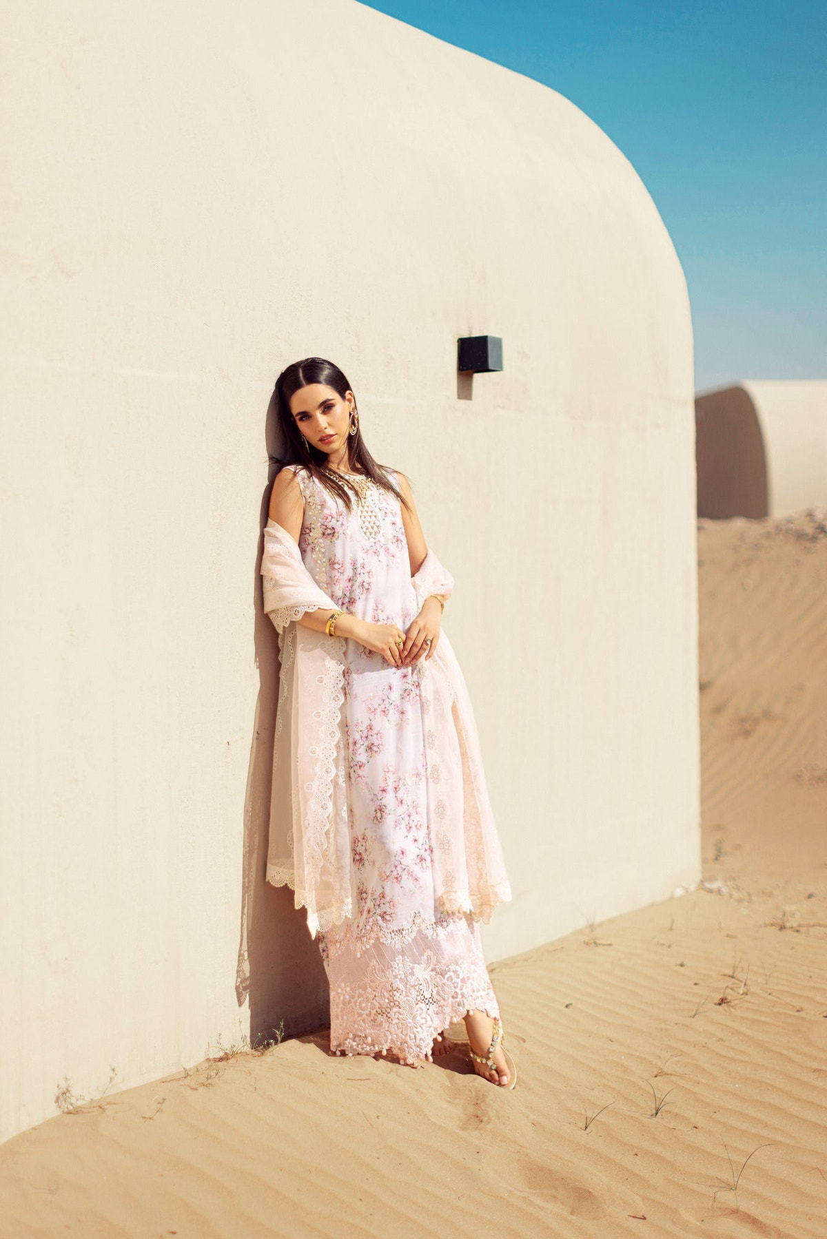 Noor By Saadia Asad | Eid Handwork Laserkari Lawn 24 | D5 -  Noor by Saadia Asad Luxury - Original Designer Dress - House of Maryam