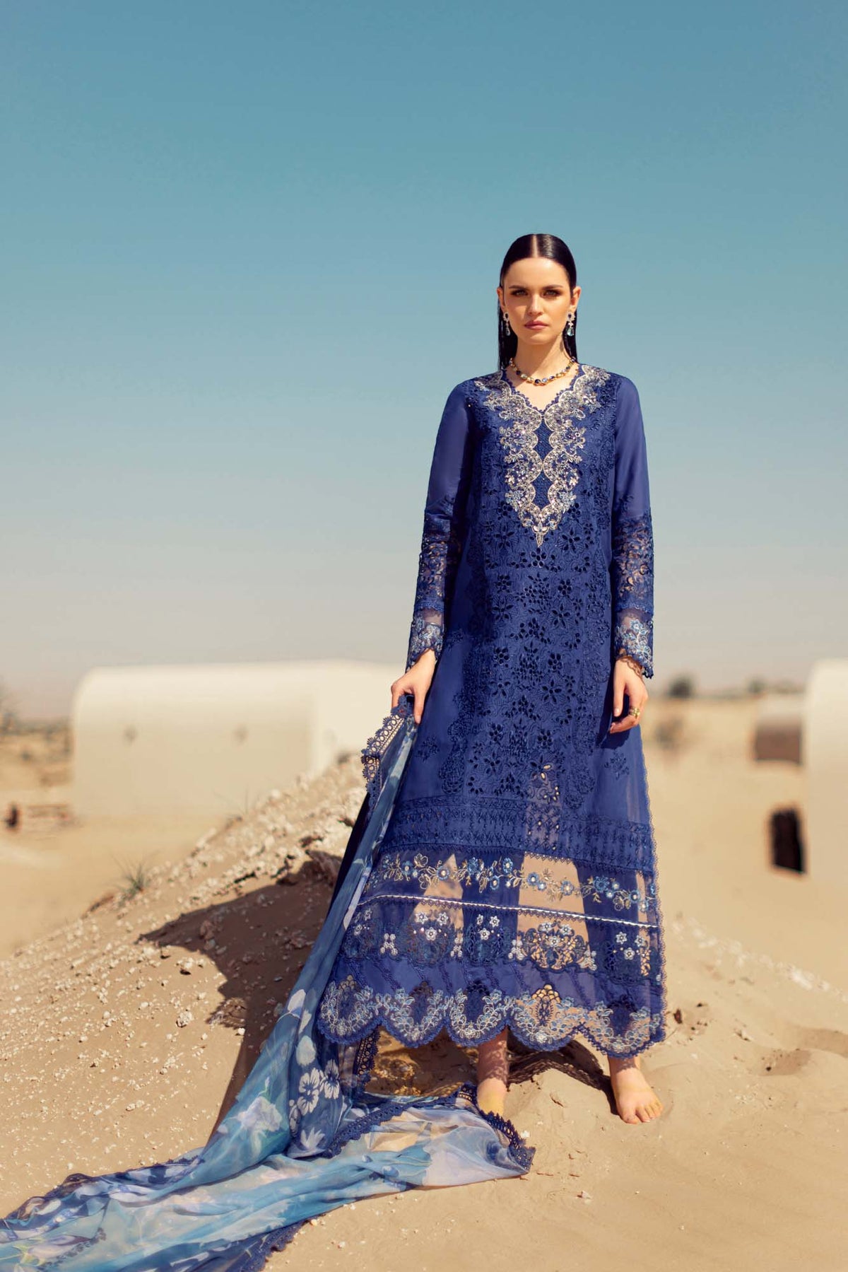 Noor By Saadia Asad | Eid Handwork Laserkari Lawn 24 | D12 -  Noor by Saadia Asad Luxury - Original Designer Dress - House of Maryam