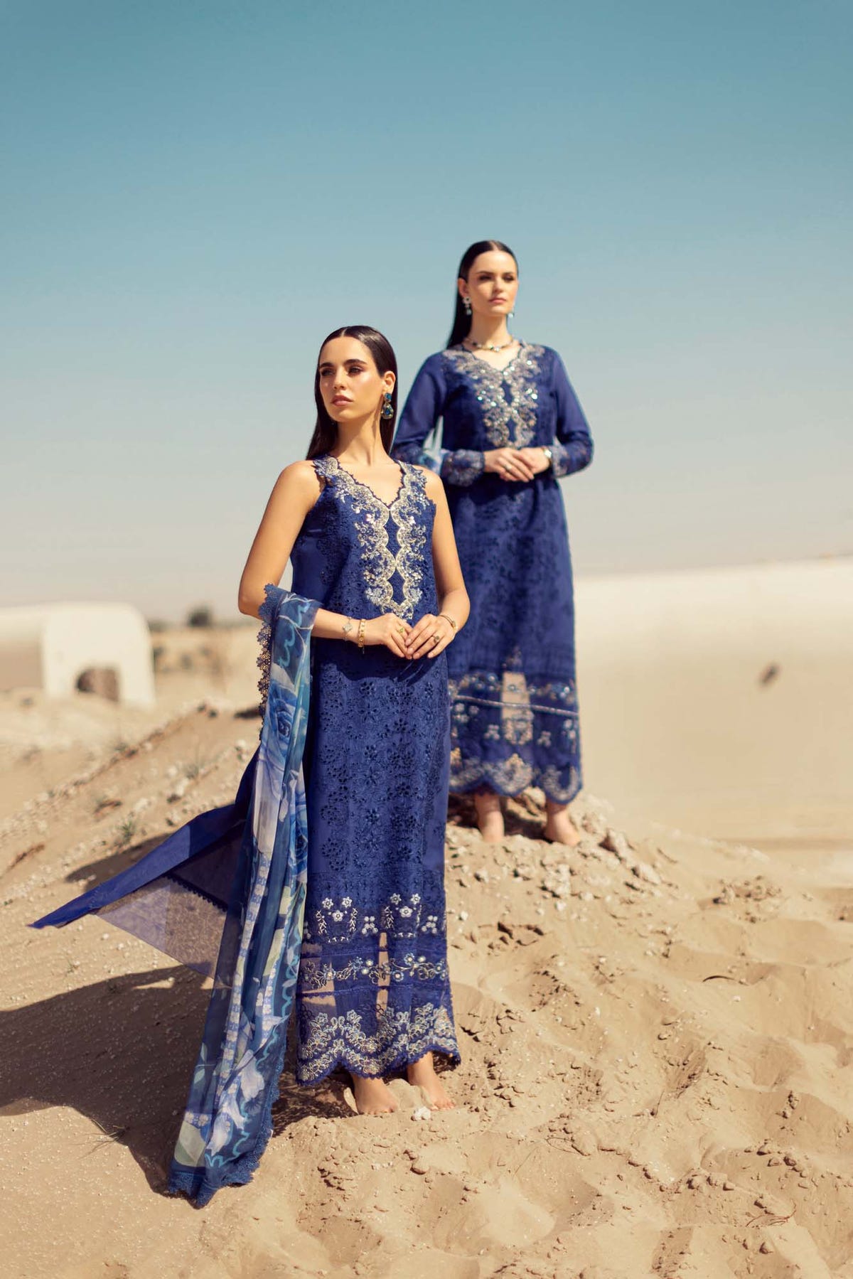 Noor By Saadia Asad | Eid Handwork Laserkari Lawn 24 | D12 -  Noor by Saadia Asad Luxury - Original Designer Dress - House of Maryam