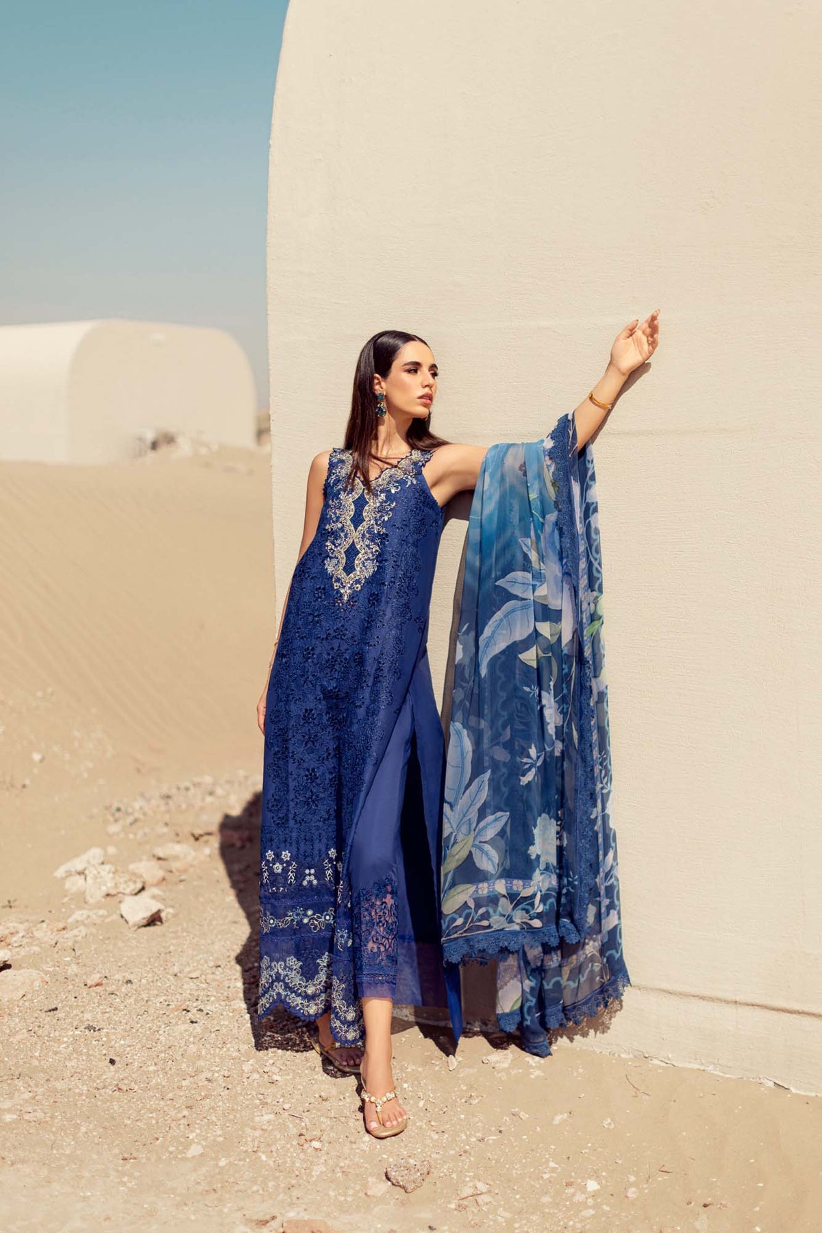 Noor By Saadia Asad | Eid Handwork Laserkari Lawn 24 | D12 -  Noor by Saadia Asad Luxury - Original Designer Dress - House of Maryam