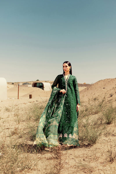 Noor By Saadia Asad | Eid Handwork Laserkari Lawn 24 | D8 -  Noor by Saadia Asad Luxury - Original Designer Dress - House of Maryam