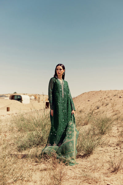 Noor By Saadia Asad | Eid Handwork Laserkari Lawn 24 | D8 -  Noor by Saadia Asad Luxury - Original Designer Dress - House of Maryam