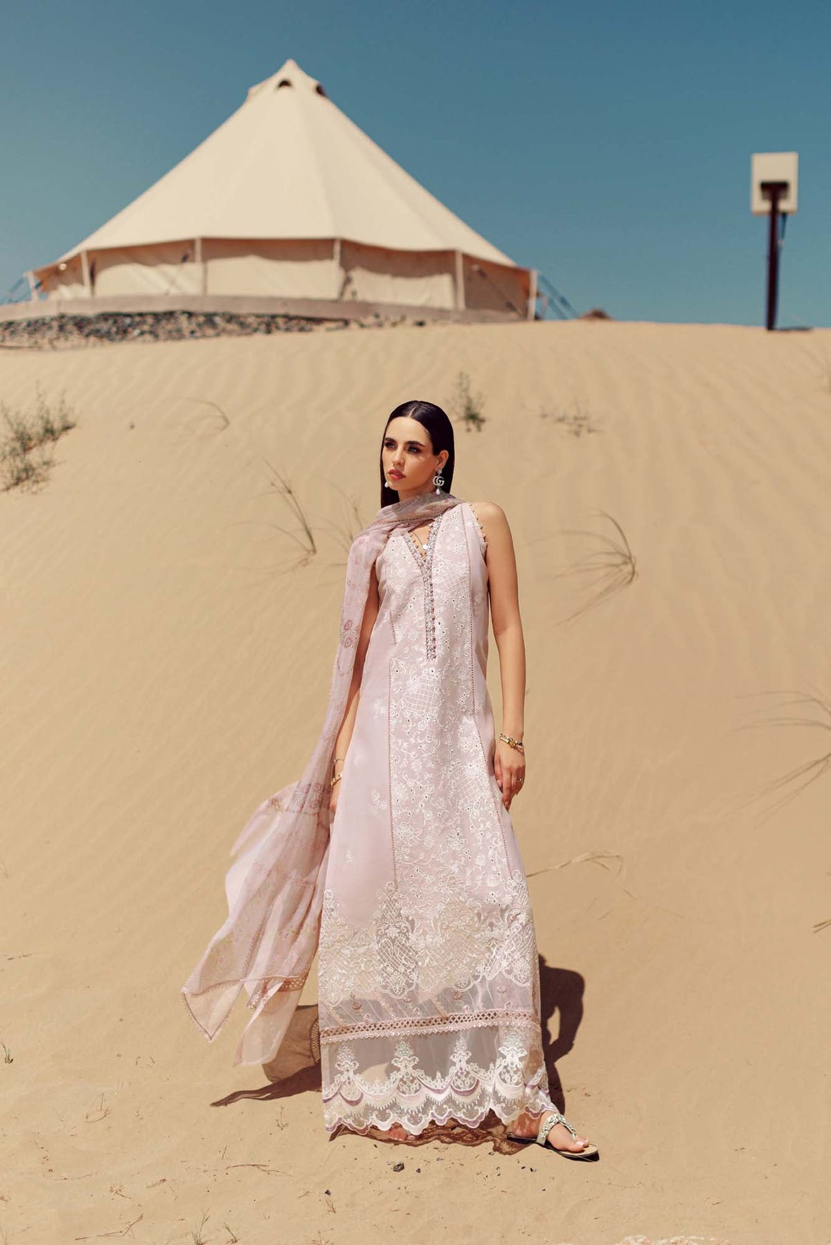 Noor By Saadia Asad | Eid Handwork Laserkari Lawn 24 | D7 -  Noor by Saadia Asad Luxury - Original Designer Dress - House of Maryam