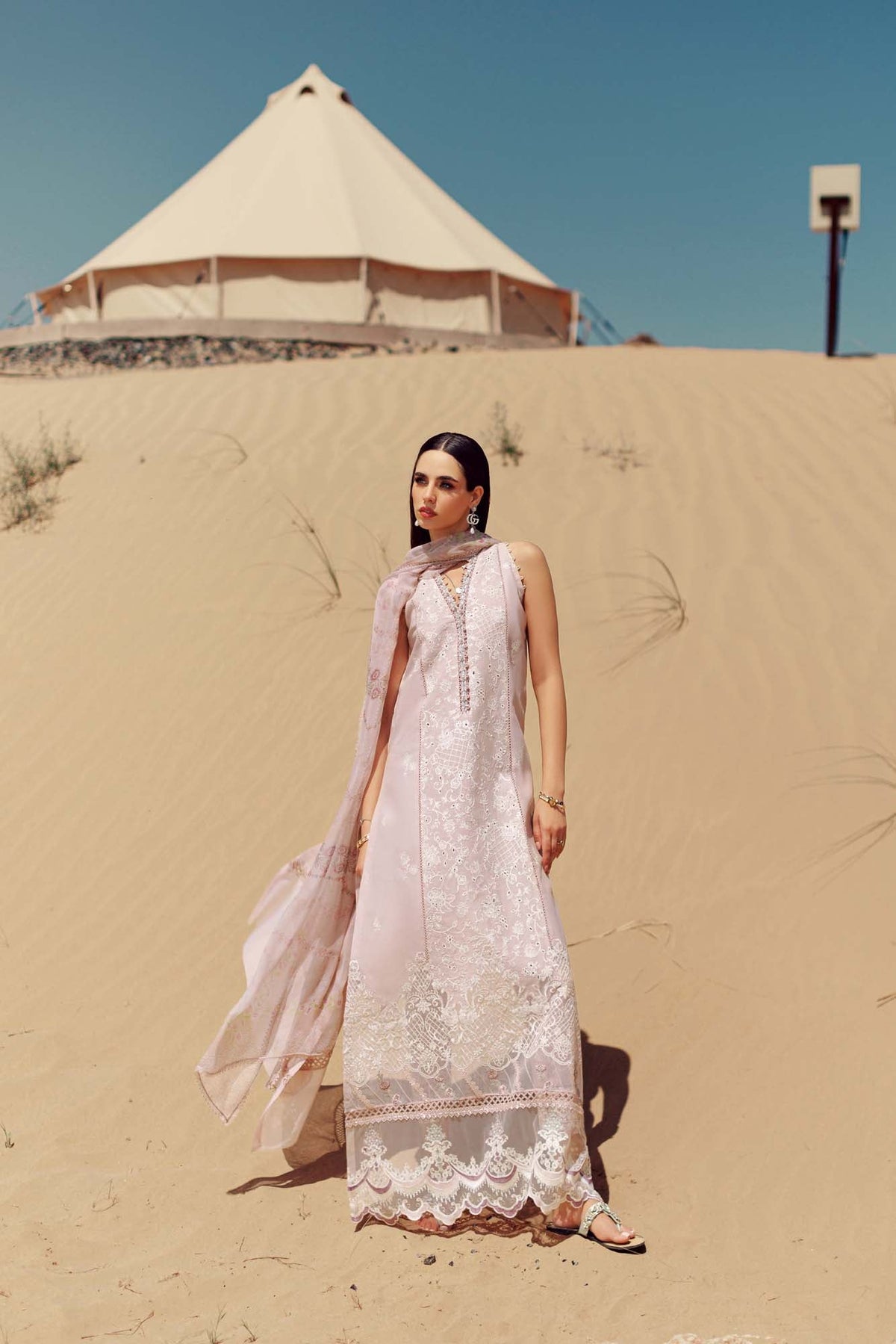 Noor By Saadia Asad | Eid Handwork Laserkari Lawn 24 | D7 -  Noor by Saadia Asad Luxury - Original Designer Dress - House of Maryam