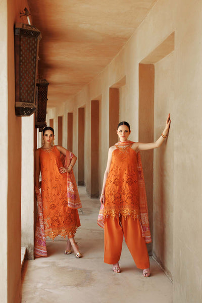 Noor By Saadia Asad | Eid Handwork Laserkari Lawn 24 | D11 -  Noor by Saadia Asad Luxury - Original Designer Dress - House of Maryam