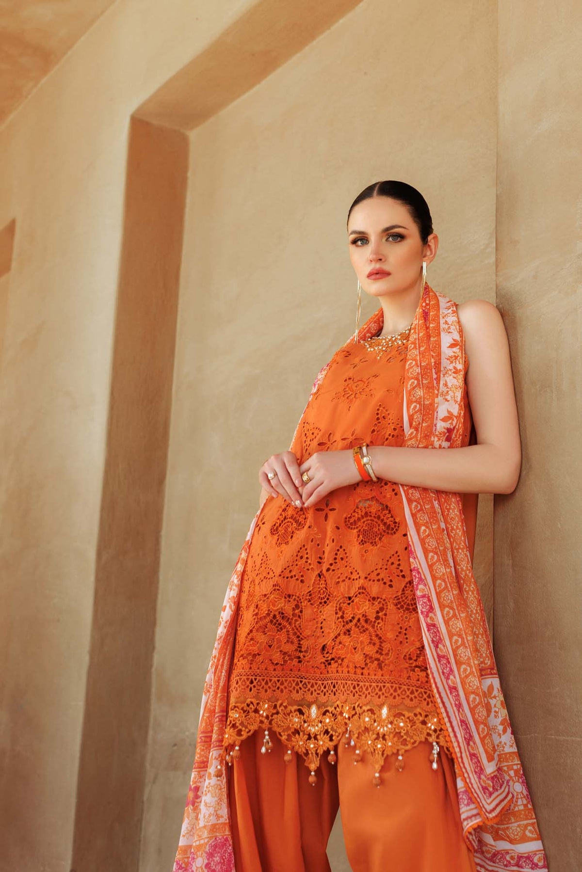Noor By Saadia Asad | Eid Handwork Laserkari Lawn 24 | D11 -  Noor by Saadia Asad Luxury - Original Designer Dress - House of Maryam