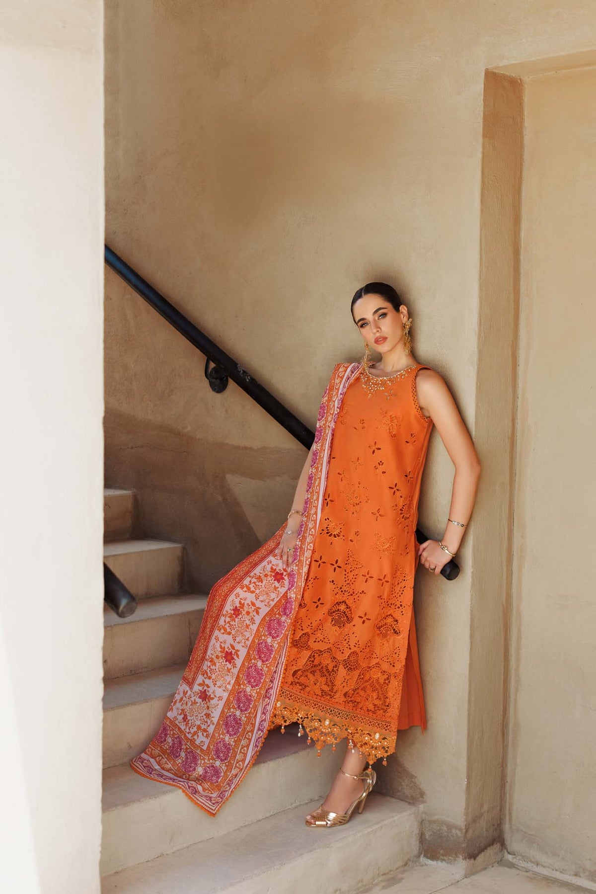 Noor By Saadia Asad | Eid Handwork Laserkari Lawn 24 | D11 -  Noor by Saadia Asad Luxury - Original Designer Dress - House of Maryam