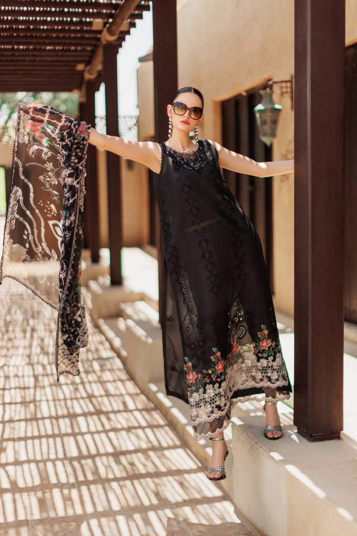 Noor By Saadia Asad | Eid Handwork Laserkari Lawn 24 | D6 -  Noor by Saadia Asad Luxury - Original Designer Dress - House of Maryam