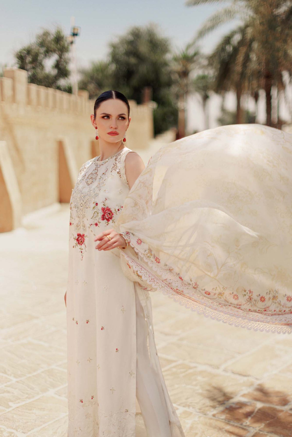 Noor By Saadia Asad | Eid Handwork Laserkari Lawn 24 | D9 -  Noor by Saadia Asad Luxury - Original Designer Dress - House of Maryam