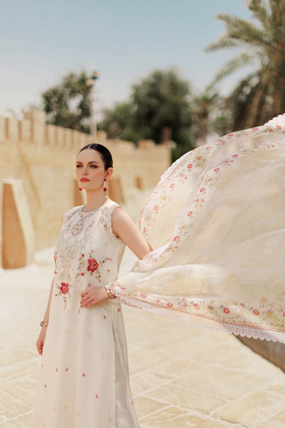 Noor By Saadia Asad | Eid Handwork Laserkari Lawn 24 | D9 -  Noor by Saadia Asad Luxury - Original Designer Dress - House of Maryam