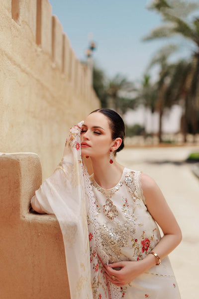Noor By Saadia Asad | Eid Handwork Laserkari Lawn 24 | D9 -  Noor by Saadia Asad Luxury - Original Designer Dress - House of Maryam