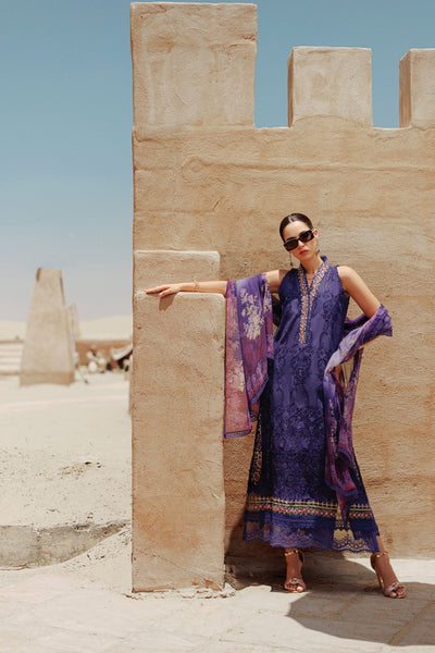 Noor By Saadia Asad | Eid Handwork Laserkari Lawn 24 | D3 -  Noor by Saadia Asad Luxury - Original Designer Dress - House of Maryam