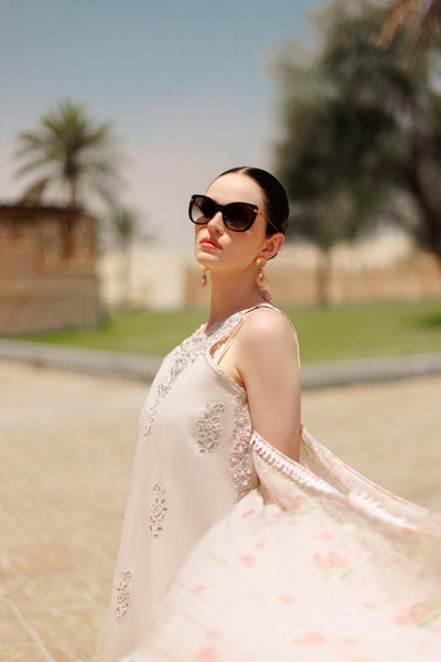 Noor By Saadia Asad | Eid Handwork Laserkari Lawn 24 | D2 -  Noor by Saadia Asad Luxury - Original Designer Dress - House of Maryam