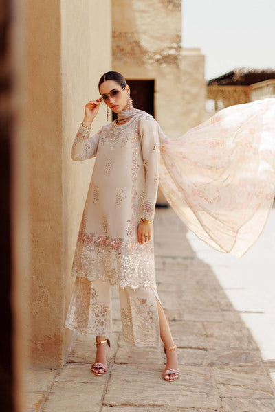 Noor By Saadia Asad | Eid Handwork Laserkari Lawn 24 | D2 -  Noor by Saadia Asad Luxury - Original Designer Dress - House of Maryam