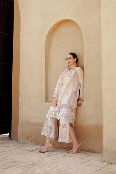 Noor By Saadia Asad | Eid Handwork Laserkari Lawn 24 | D2 -  Noor by Saadia Asad Luxury - Original Designer Dress - House of Maryam