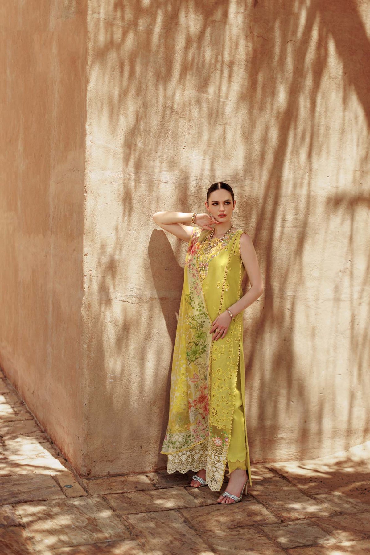 Noor By Saadia Asad | Eid Handwork Laserkari Lawn 24 | D1 -  Noor by Saadia Asad Luxury - Original Designer Dress - House of Maryam