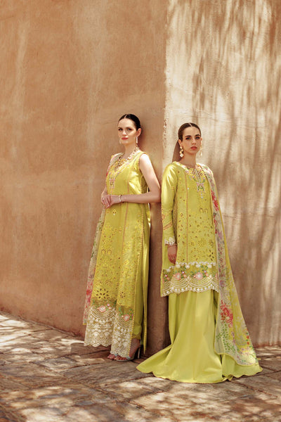Noor By Saadia Asad | Eid Handwork Laserkari Lawn 24 | D1 -  Noor by Saadia Asad Luxury - Original Designer Dress - House of Maryam