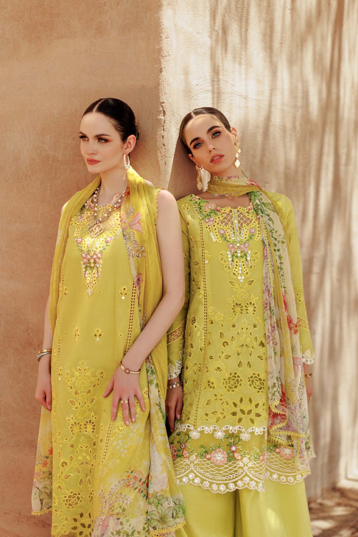 Noor By Saadia Asad | Eid Handwork Laserkari Lawn 24 | D1 -  Noor by Saadia Asad Luxury - Original Designer Dress - House of Maryam