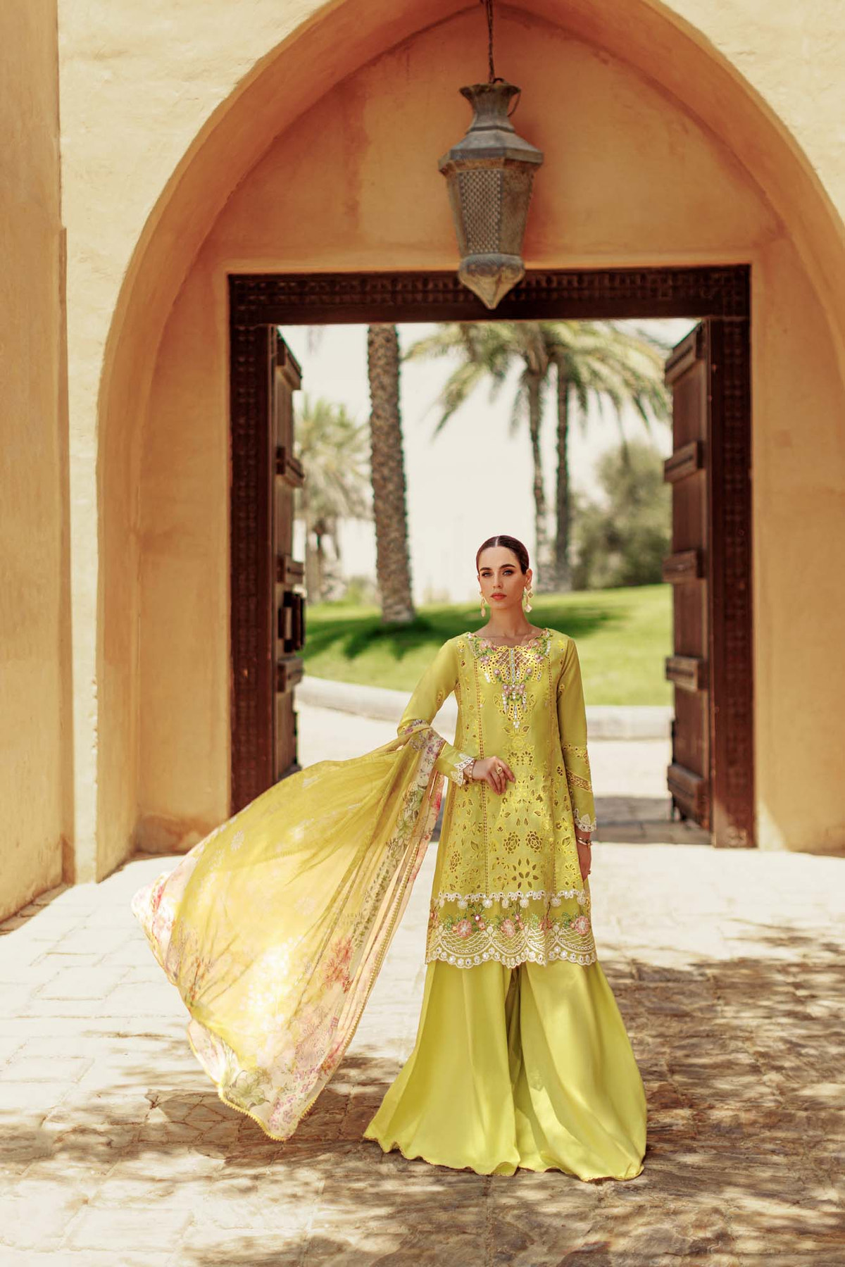Noor By Saadia Asad | Eid Handwork Laserkari Lawn 24 | D1 -  Noor by Saadia Asad Luxury - Original Designer Dress - House of Maryam