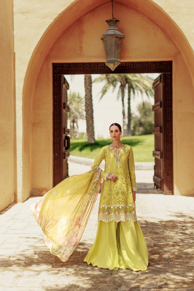 Noor By Saadia Asad | Eid Handwork Laserkari Lawn 24 | D1 -  Noor by Saadia Asad Luxury - Original Designer Dress - House of Maryam