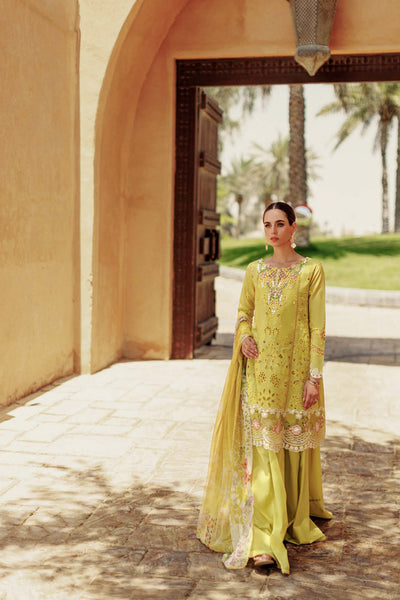 Noor By Saadia Asad | Eid Handwork Laserkari Lawn 24 | D1 -  Noor by Saadia Asad Luxury - Original Designer Dress - House of Maryam