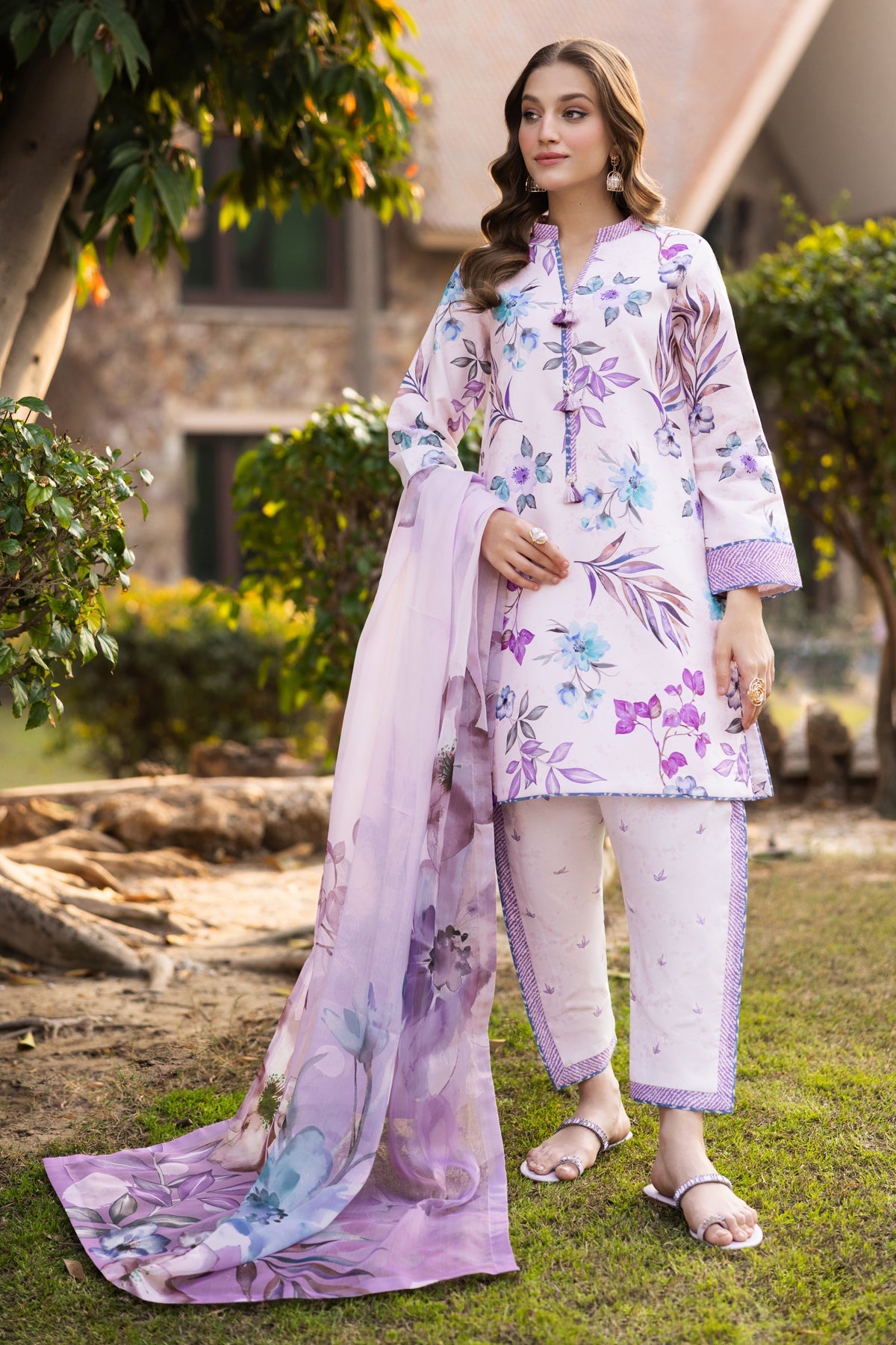 Alizeh | Sheen Lawn Prints 25 | AF-PL-6030-Fero -  Alizeh Ladies Clothes - Original Designer Dress - House of Maryam