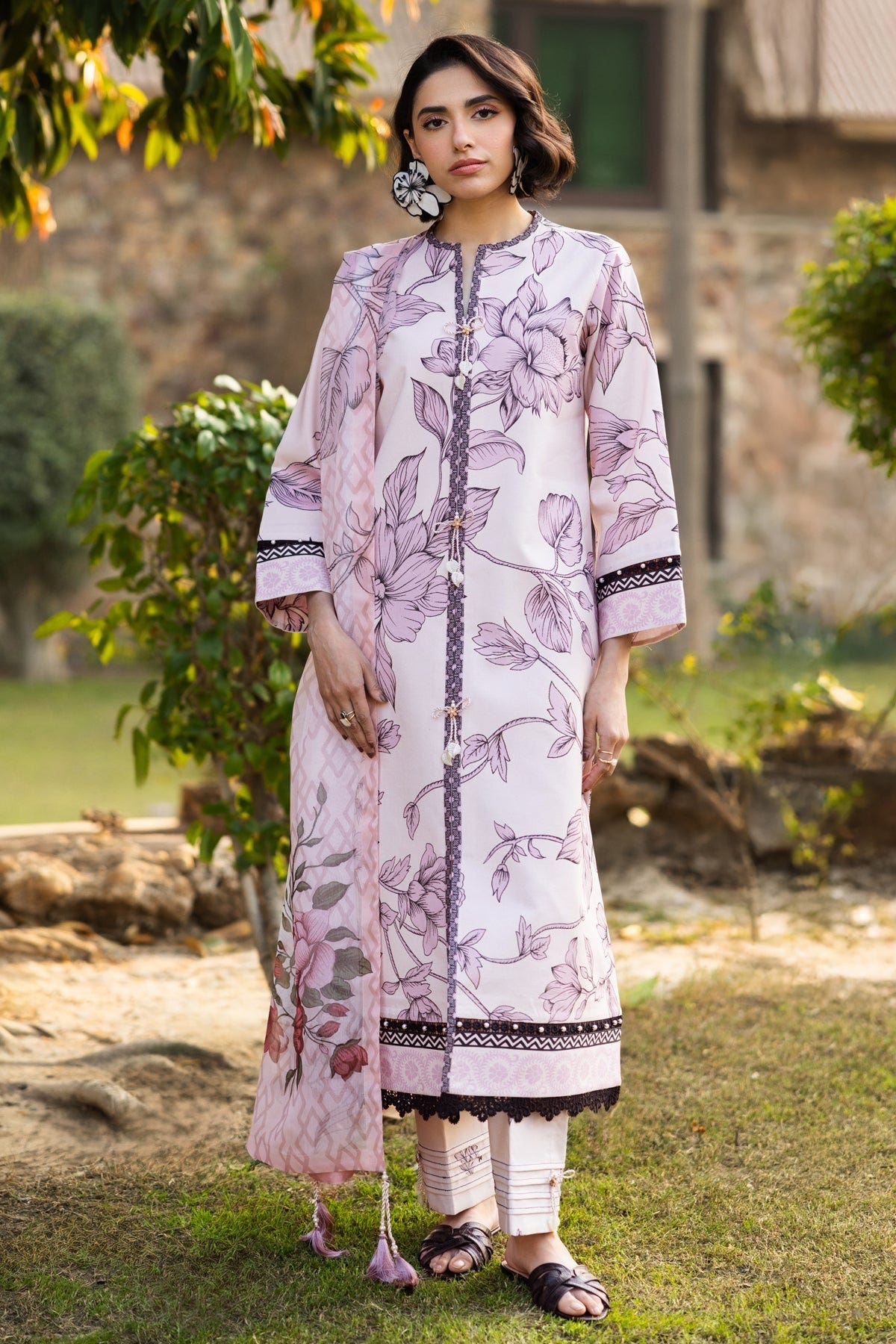 Alizeh | Sheen Lawn Prints 25 | AF-PL-6036-Rafaello -  Alizeh Ladies Clothes - Original Designer Dress - House of Maryam
