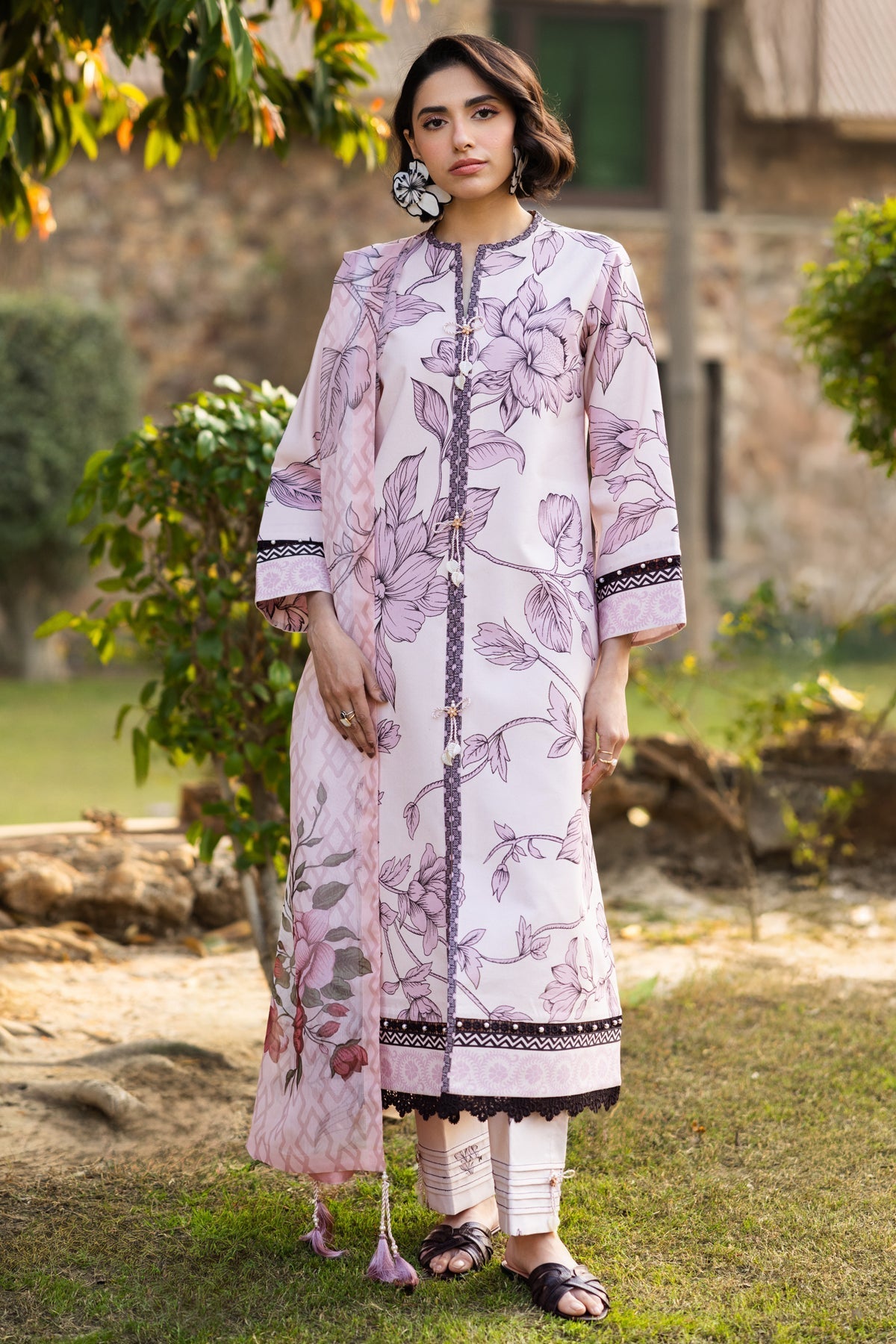 Alizeh | Sheen Lawn Prints 25 | AF-PL-6036-Rafaello -  Alizeh Ladies Clothes - Original Designer Dress - House of Maryam
