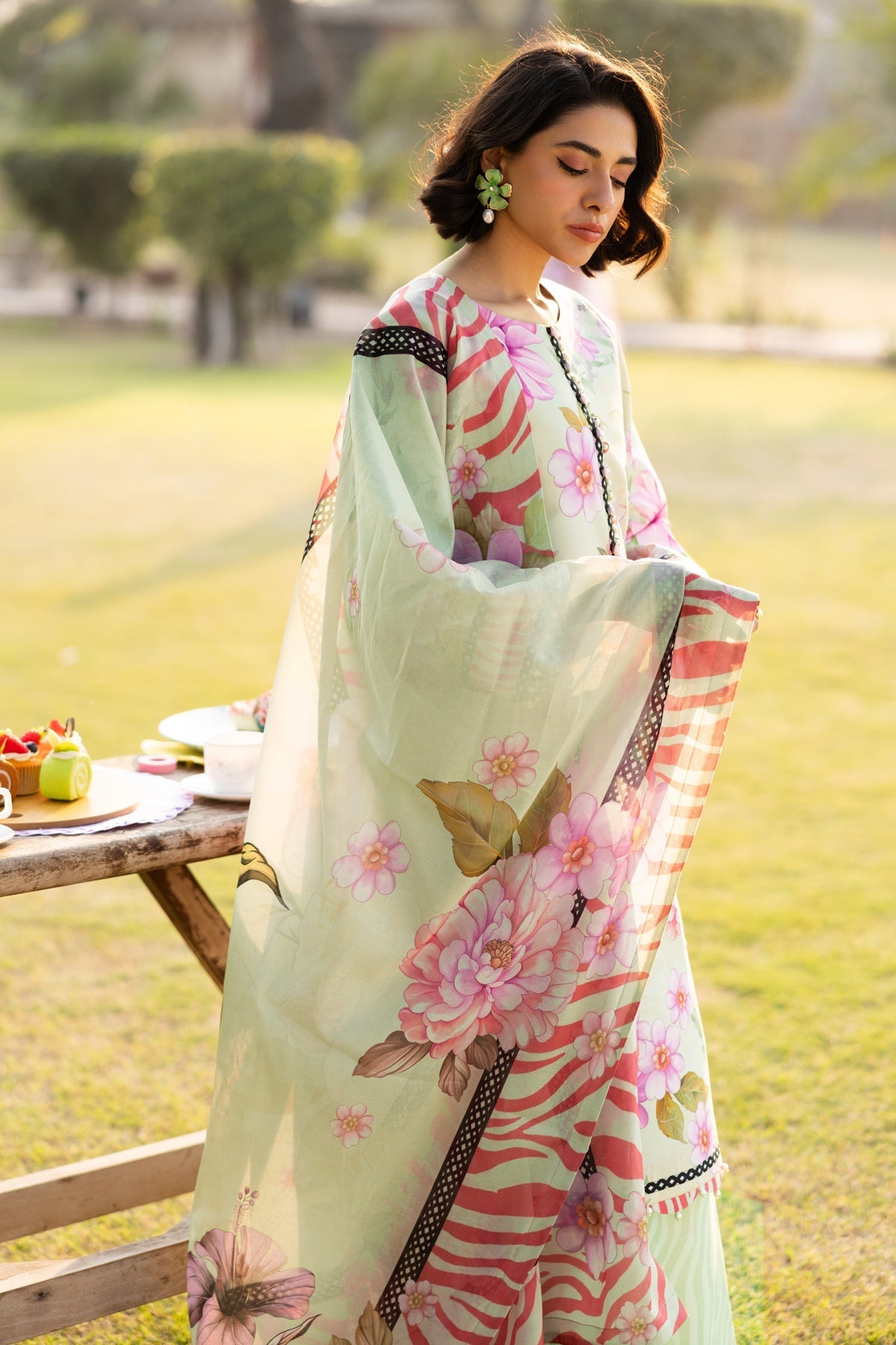 Alizeh | Sheen Lawn Prints 25 | AF-PL-6034-Cleo -  Alizeh Ladies Clothes - Original Designer Dress - House of Maryam