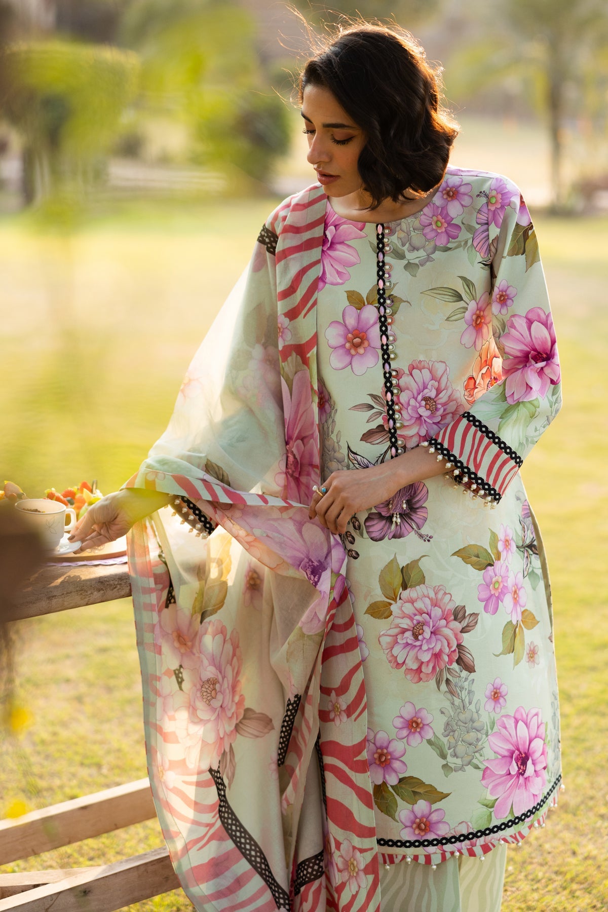 Alizeh | Sheen Lawn Prints 25 | AF-PL-6034-Cleo -  Alizeh Ladies Clothes - Original Designer Dress - House of Maryam