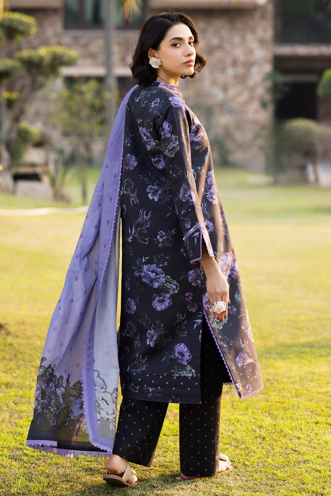 Alizeh | Sheen Lawn Prints 25 | AF-PL-6028-Bluebell -  Alizeh Ladies Clothes -  House of Maryam