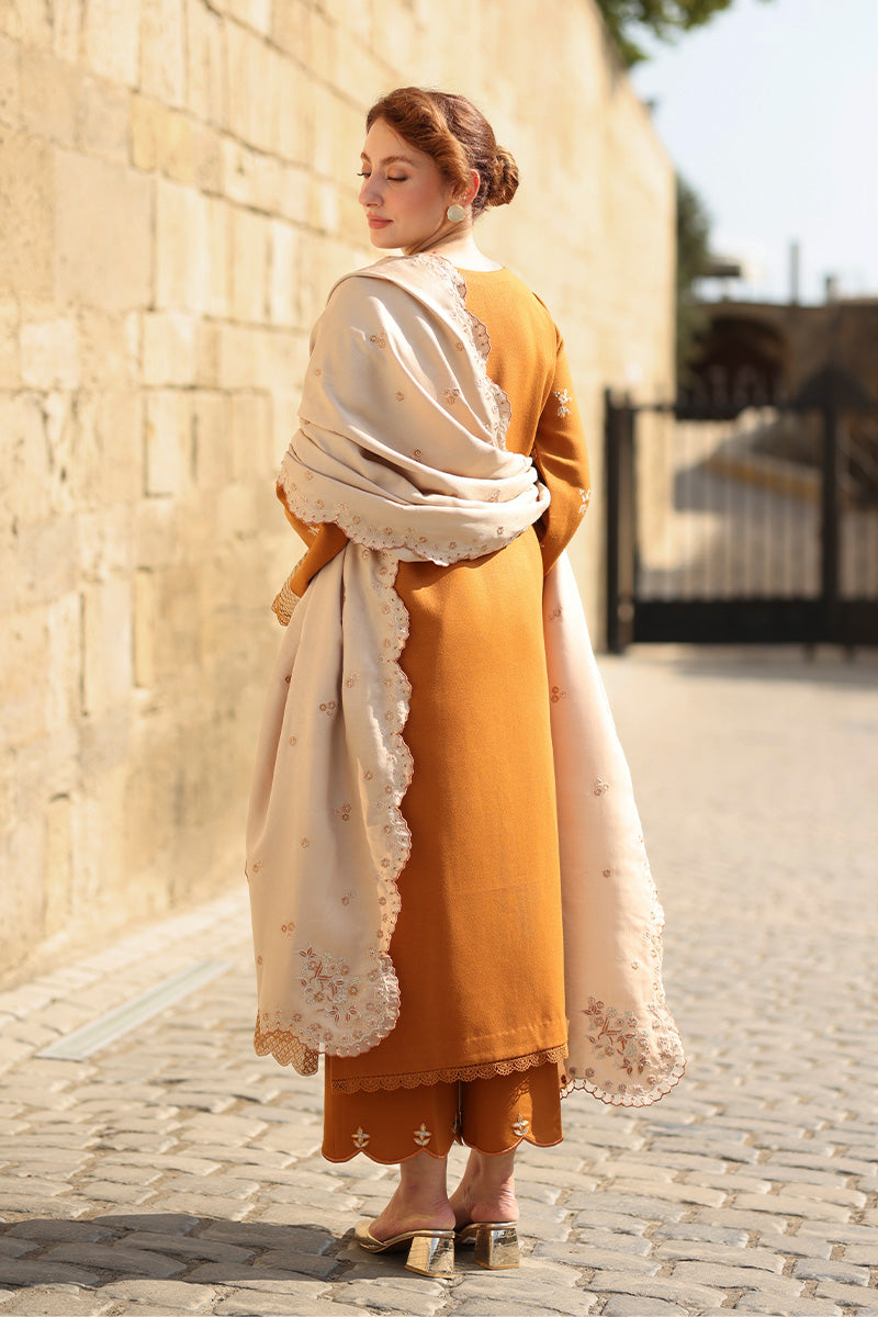 Rangrasiya | Carnation Luxury Shawl Edit | Cappuccino-2