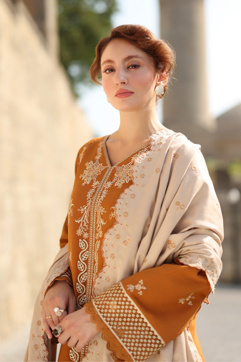 Rangrasiya | Carnation Luxury Shawl Edit | Cappuccino by Rang Rasiya, image 3
