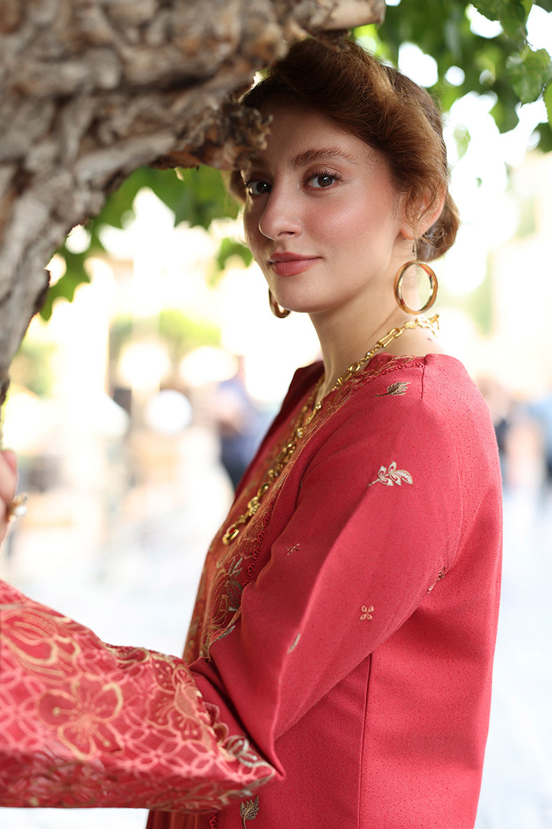 Rangrasiya | Carnation Luxury Shawl Edit | Cold Brew by Rang Rasiya, image 4