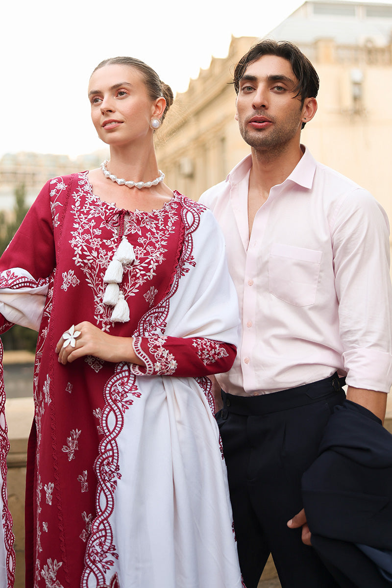 Rangrasiya | Carnation Luxury Shawl Edit | Rose-4