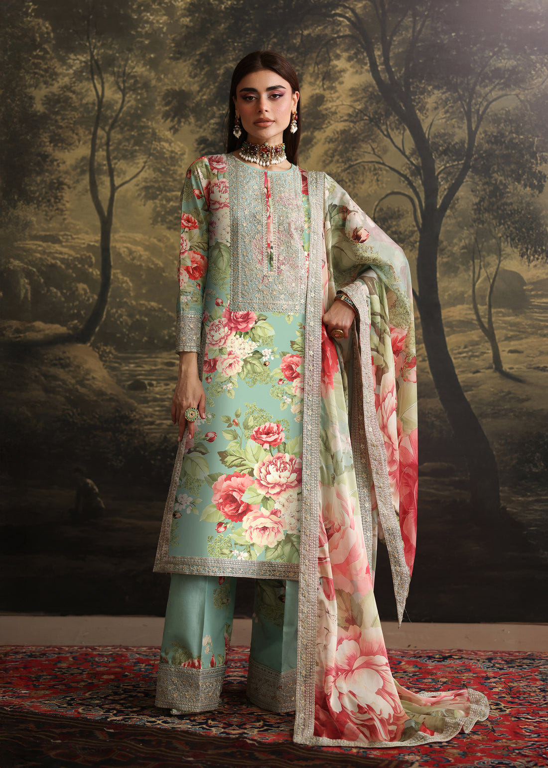 Humjoli | Rehana Luxury Collection | AQUA PINK -  Humjoli Ladies Clothes - Original Designer Dress - House of Maryam