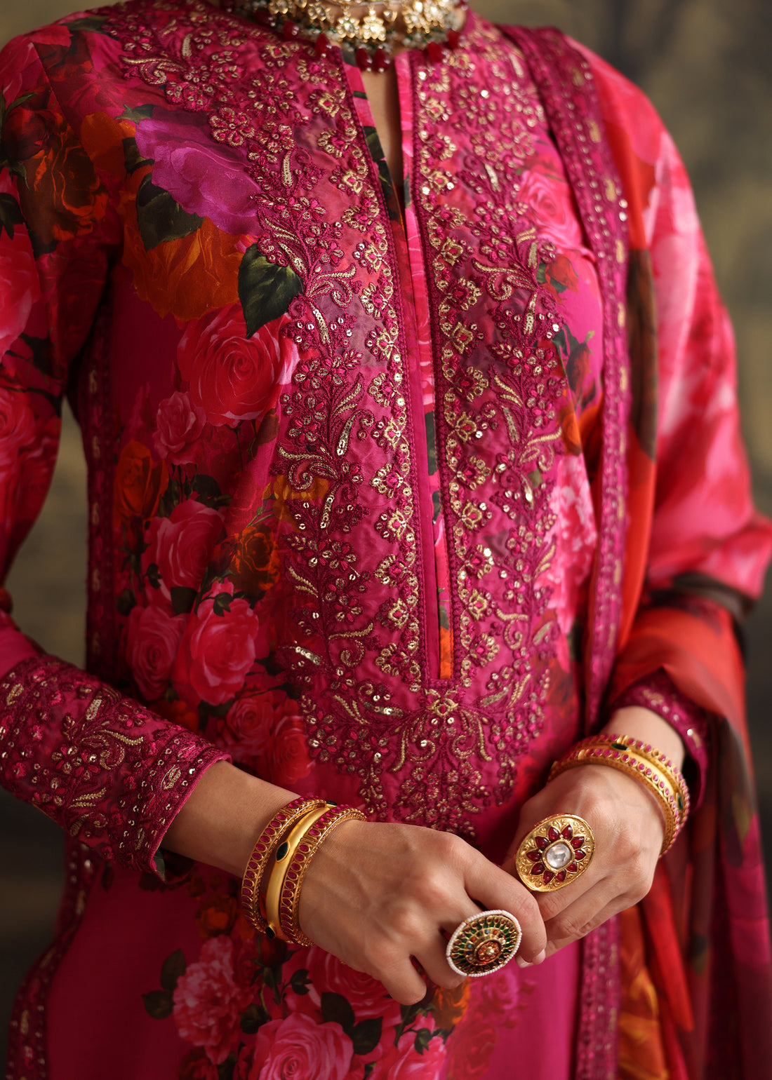 Humjoli | Rehana Luxury Collection | PINK ROSE -  Humjoli Ladies Clothes - Original Designer Dress - House of Maryam