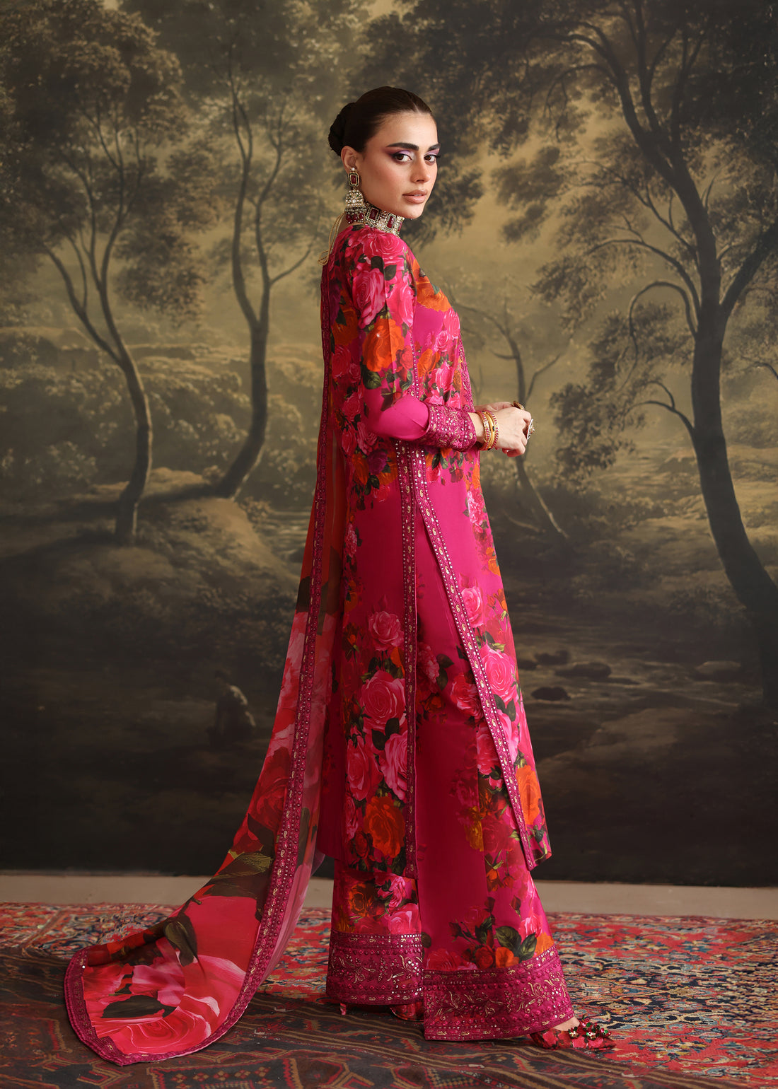 Humjoli | Rehana Luxury Collection | PINK ROSE -  Humjoli Ladies Clothes - Original Designer Dress - House of Maryam