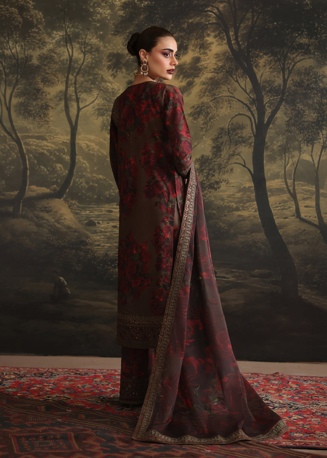 Humjoli | Rehana Luxury Collection | BROWN ROME -  Humjoli Ladies Clothes - Original Designer Dress - House of Maryam