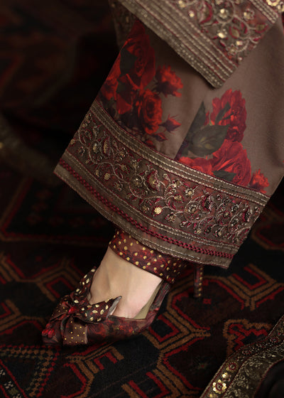 Humjoli | Rehana Luxury Collection | BROWN ROME -  Humjoli Ladies Clothes - Original Designer Dress - House of Maryam